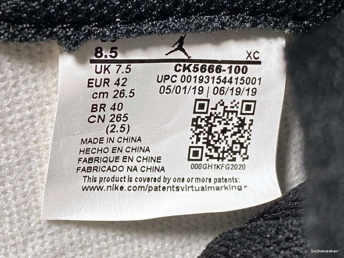 Rep LUCY CK5666-100 Jordan Fearless 1 High OG Retro Air 0812